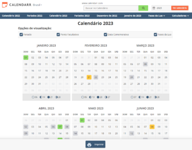 Como Imprimir O Calend Rio Feriados E Datas Comemorativas