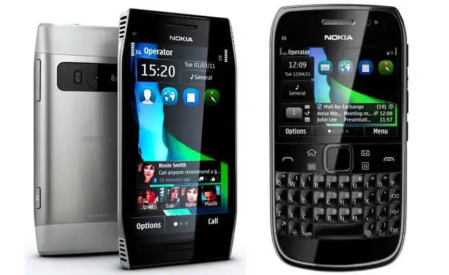 Nokia e6 x7