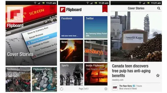 Android flipboard