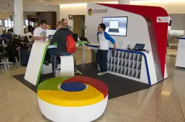 Chrome virgin kiosk