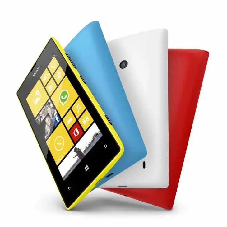 700 nokia lumia 520 yellow cyan white red