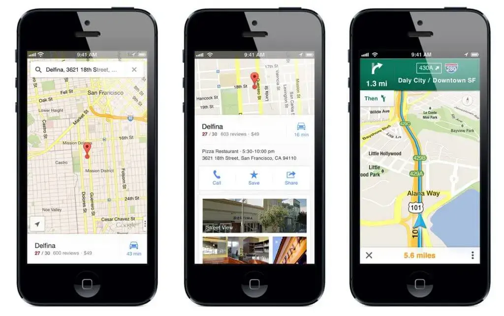 Google maps para ios