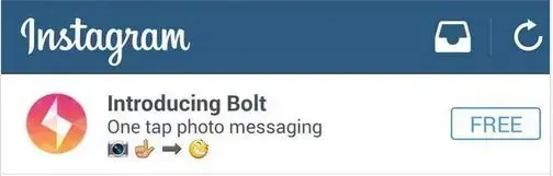 Instagram bolt