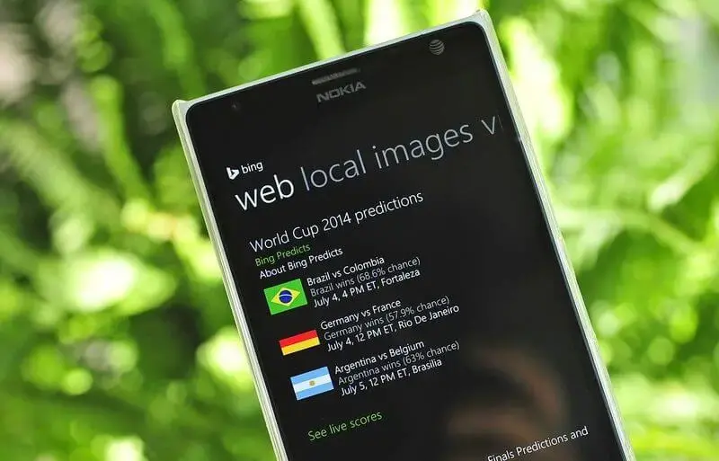 Microsoft bing prevê previsão jogos copa do mundo