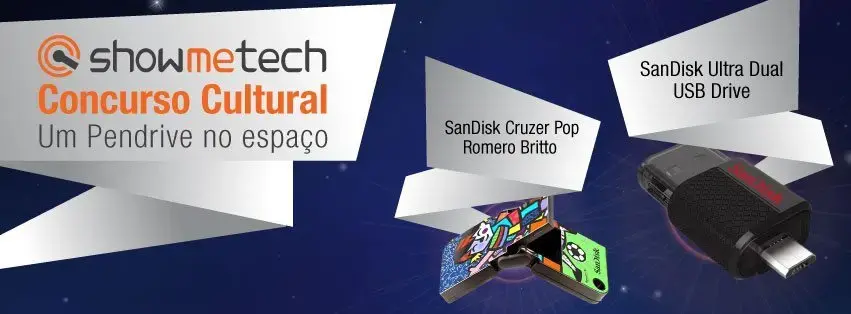 Capa concurso cultural showmetech sandisk