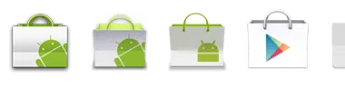 Google play store icon evolution evolucao