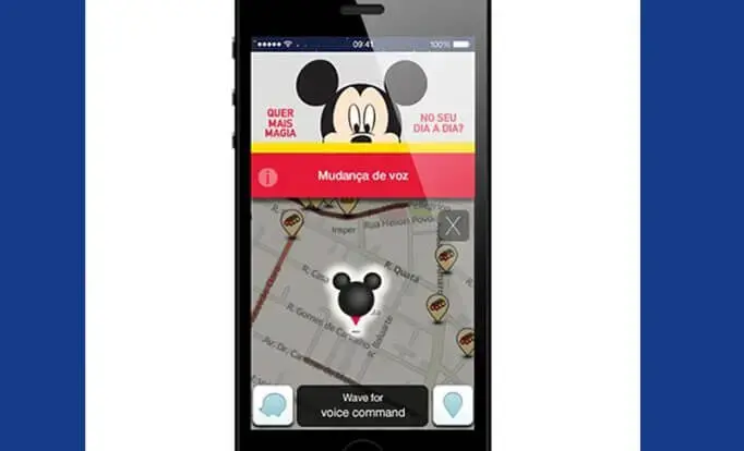 Waze mickey mouse