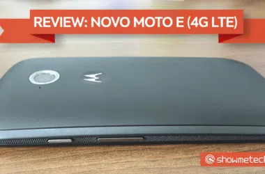 Review moto e capa