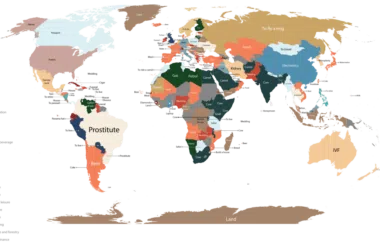 World1 map google words