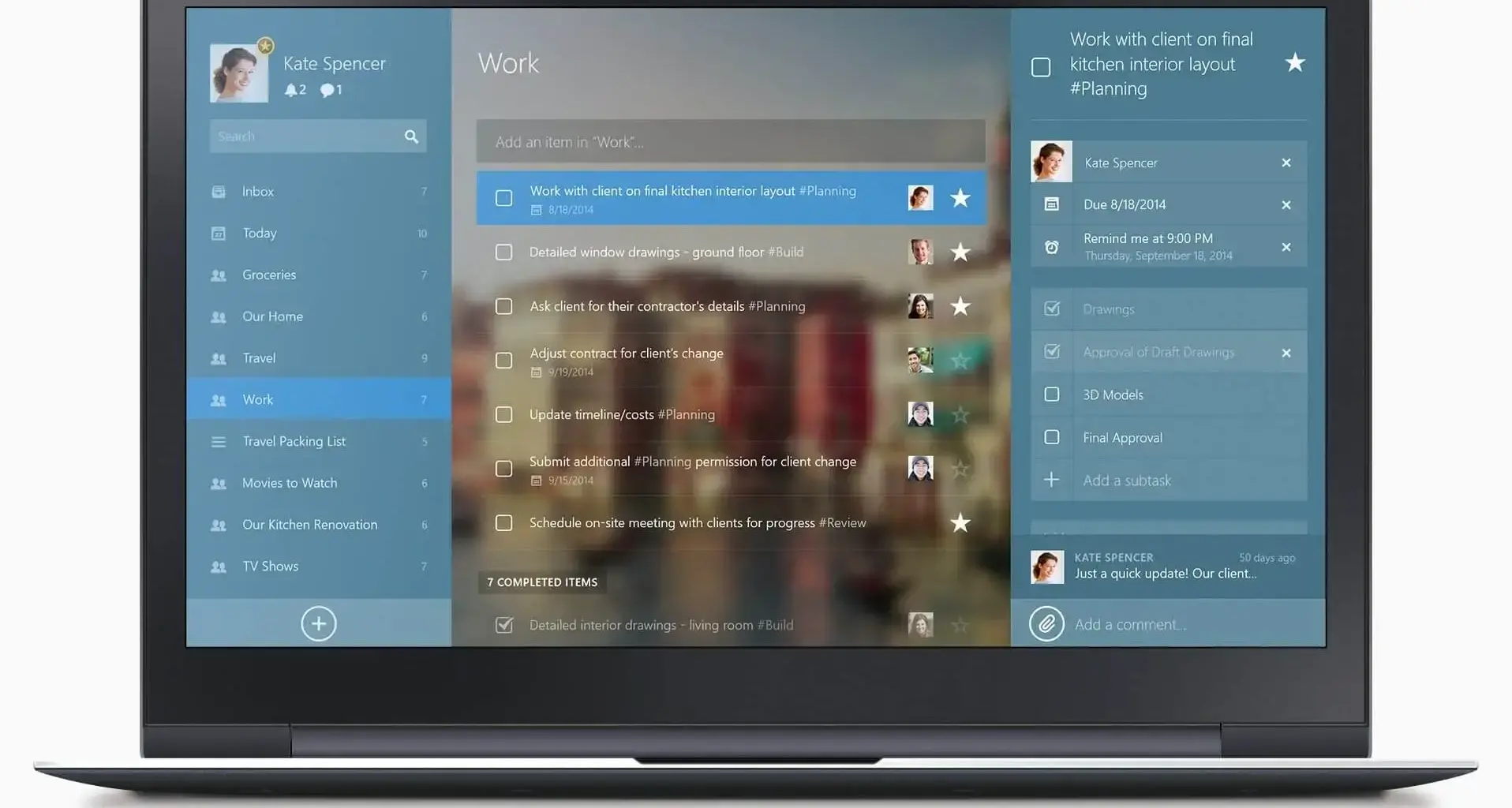 Wunderlist windows 8