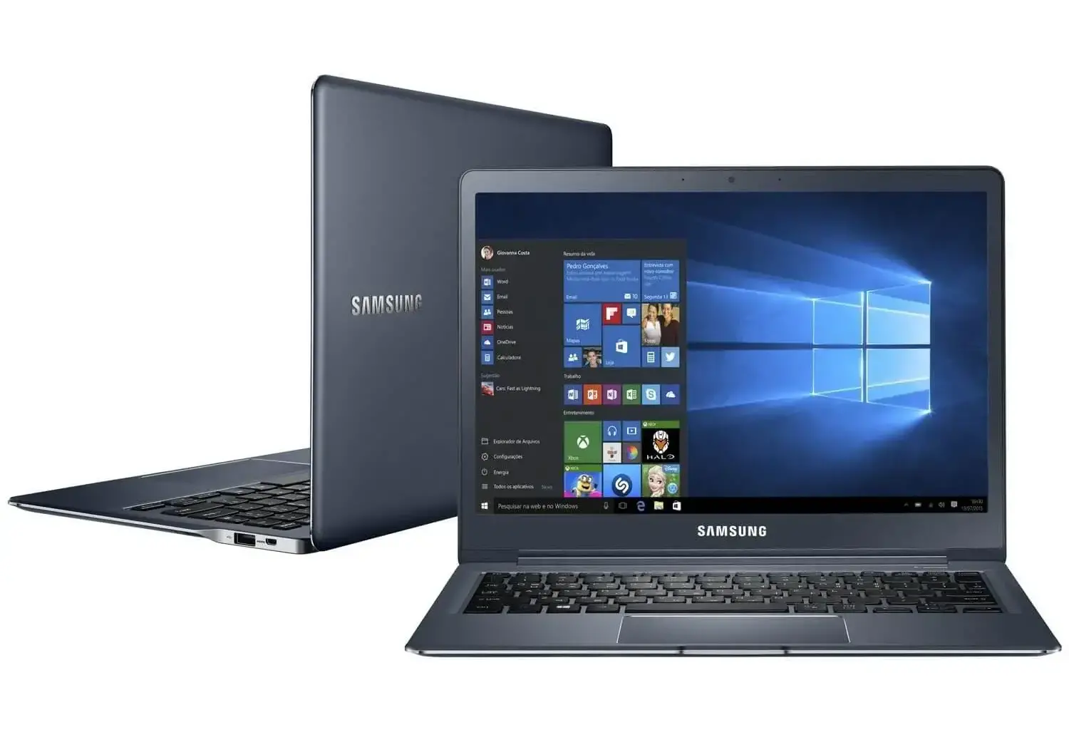 Notebook samsung style s40 intel core m 5y318gb 256gb ssd windows 10 led 12 2 hdmi 215008500