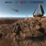 Starwarsbattlefront cena gameplay missao 3 pessoa