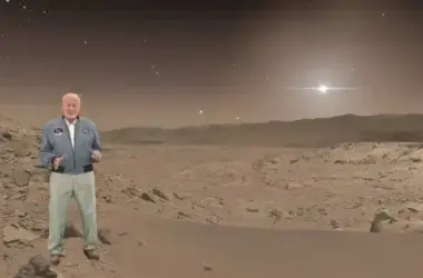 Buzz aldrin passeio virtual marte hololens