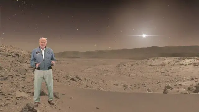 Buzz aldrin passeio virtual marte hololens