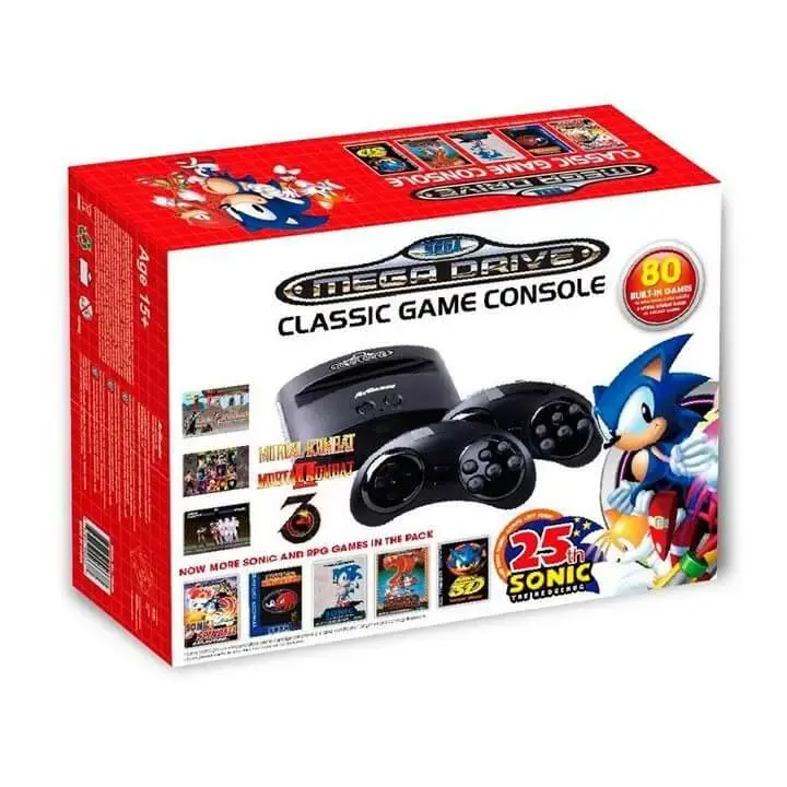 Mini mega drive com 80 jogos