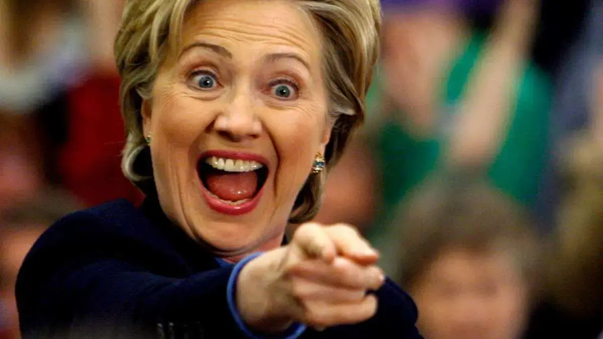 Hillary clinton laughing