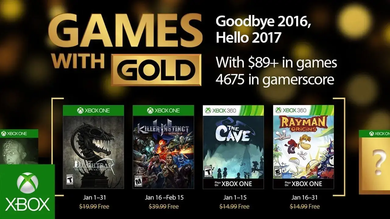 Games with gold janeiro 2017