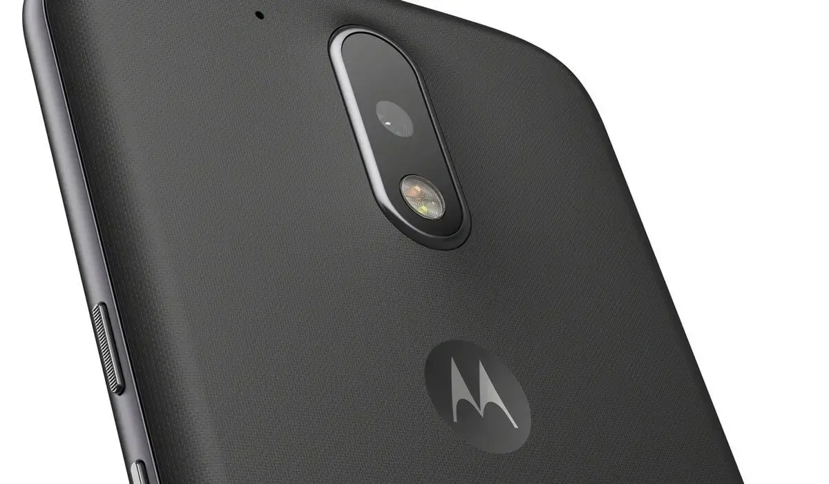 Moto g4 black back detail