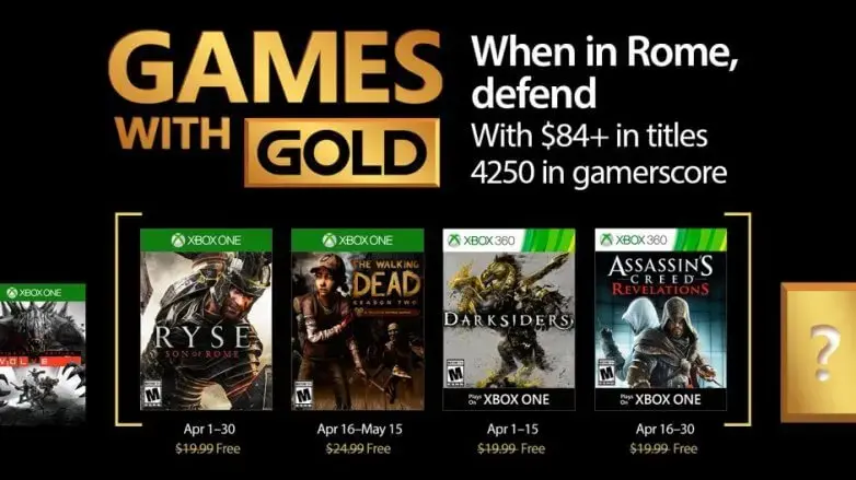 Games with gold april 2017