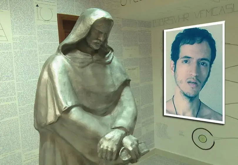 Jovem do acre estatua