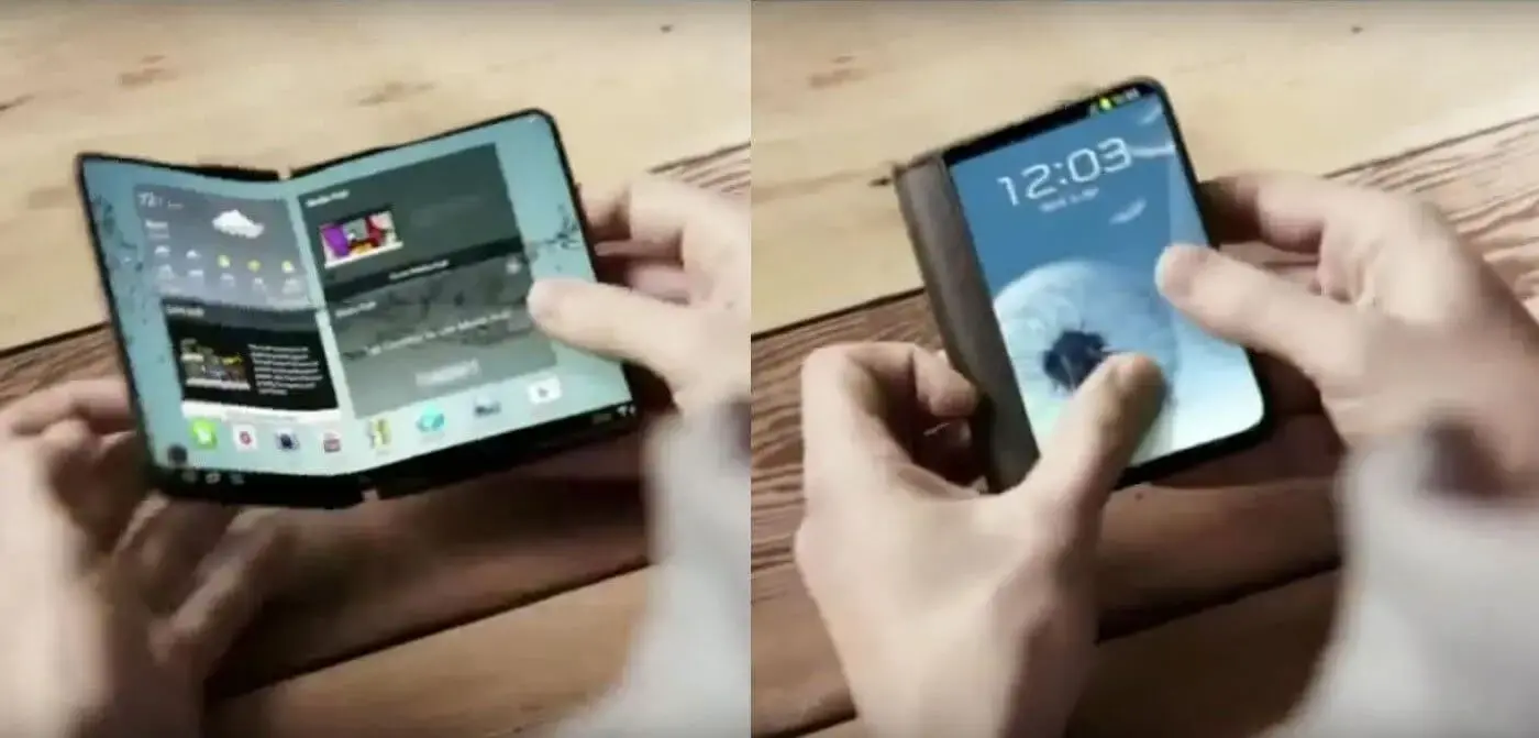 Samsung foldable phone ed