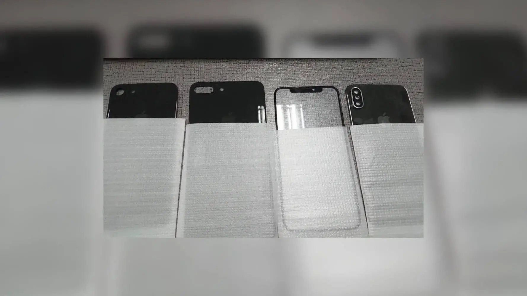 Alleged iphone 8 front rear glass panels1