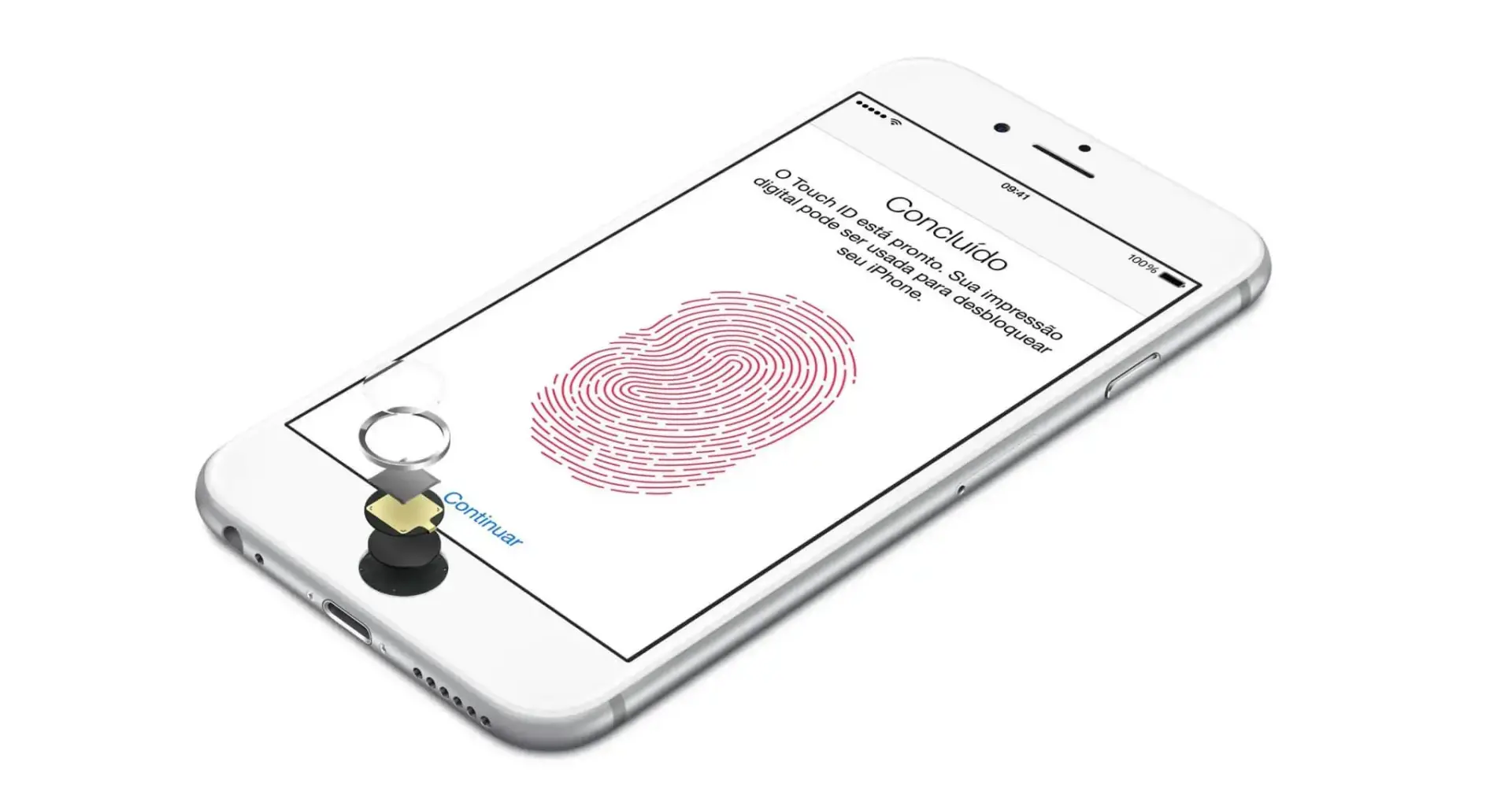 Apple touch id iphone scanner facial leitor biométrico