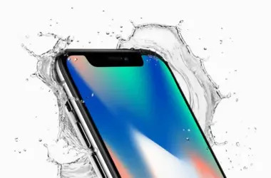 Iphonex front crop top corner splash