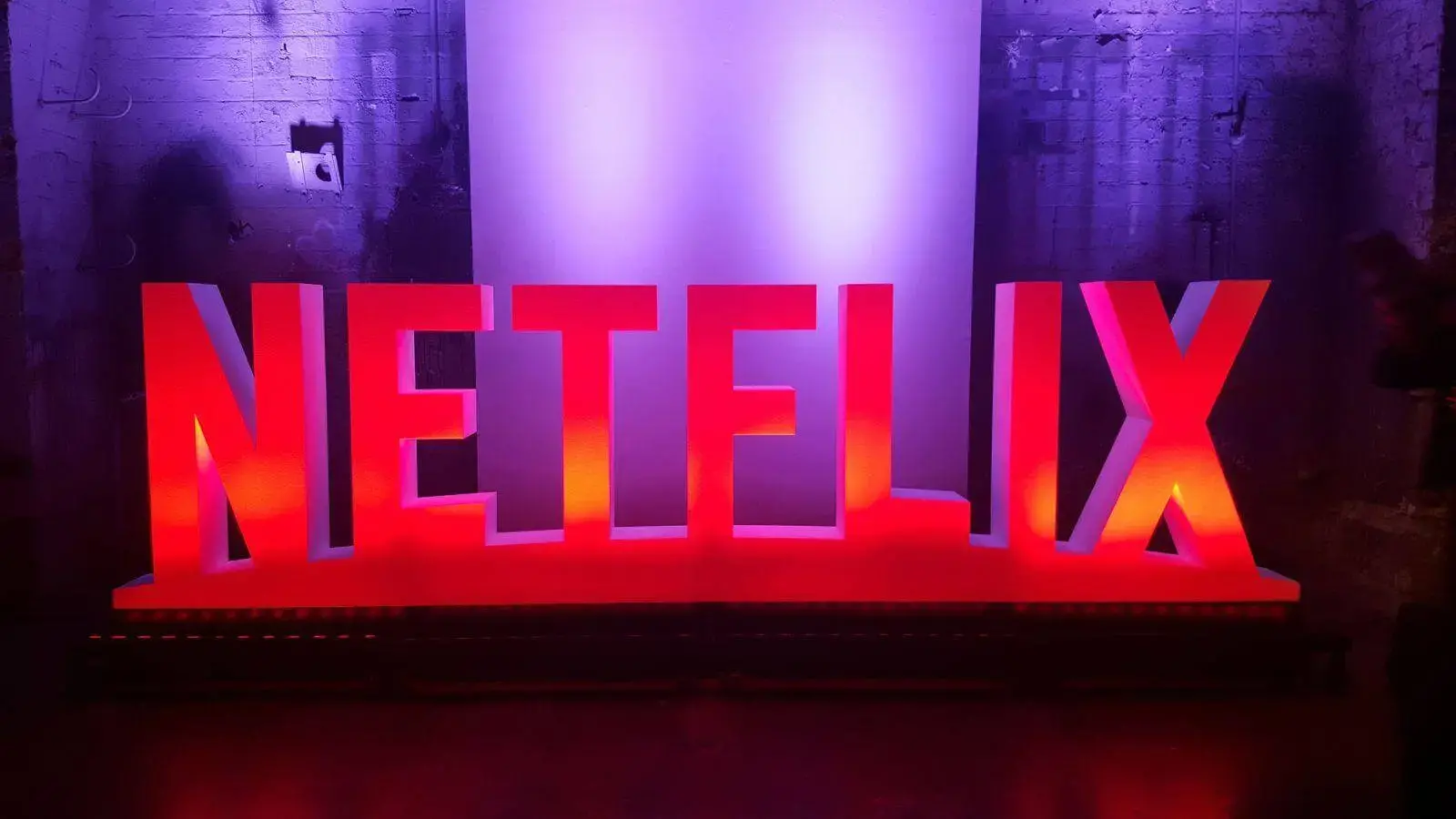 Netflix logo sign