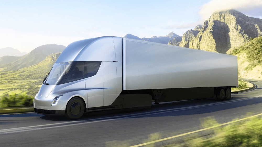 Showmetech caminhao tesla semi autonomo eletrico