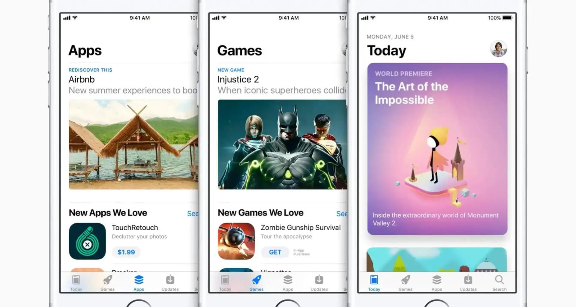 New app store three iphones apps games today