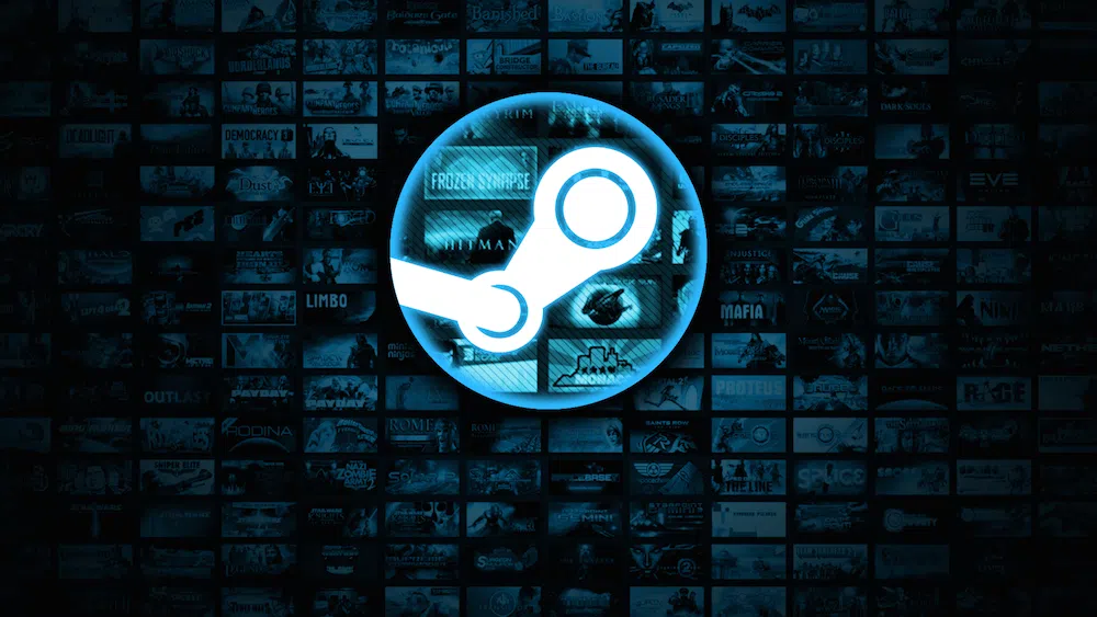 Steam game image collage