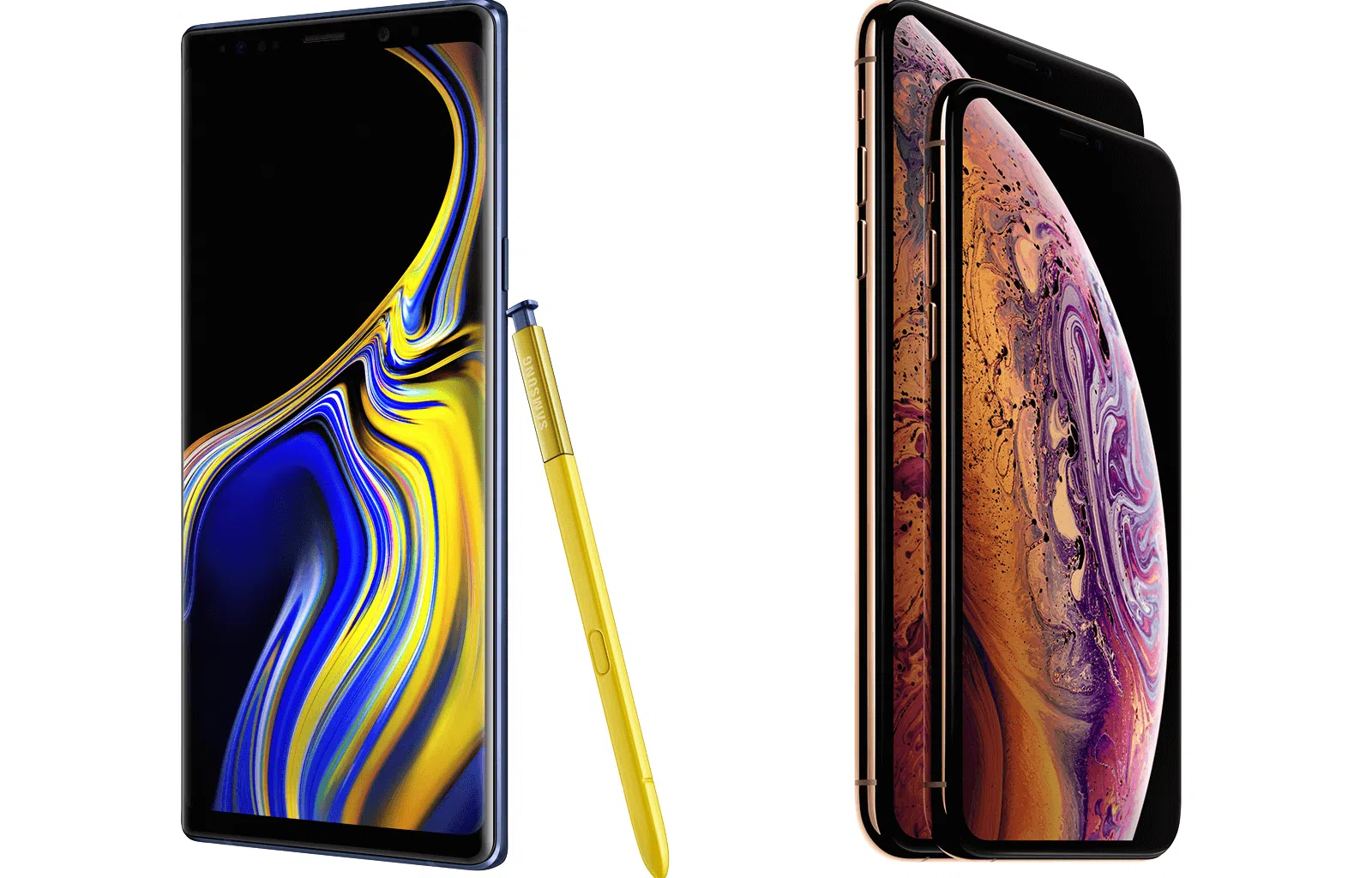 Galaxy note 9 iphone xs max 1