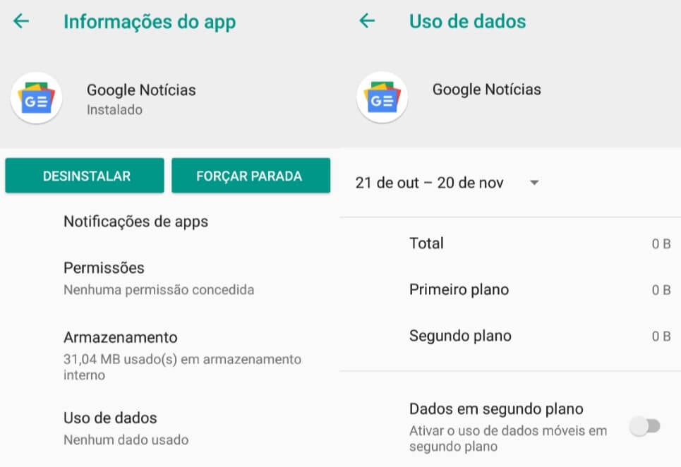 Google News est  usando dados em segundo plano sem avisar usu rios - 48