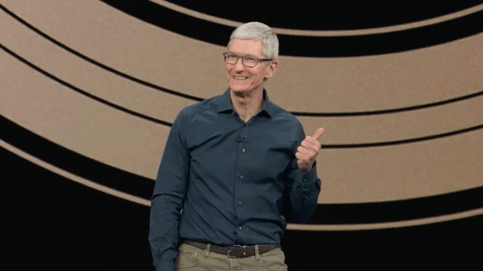 Tim cook, no evento da apple realizado em setembro