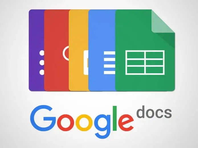 Google docs icons