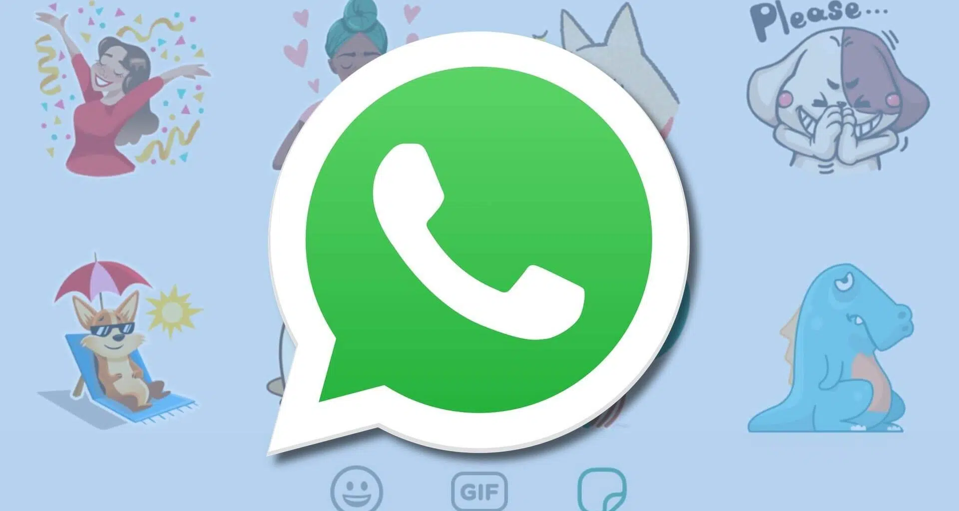 Whatsapp stickers hero