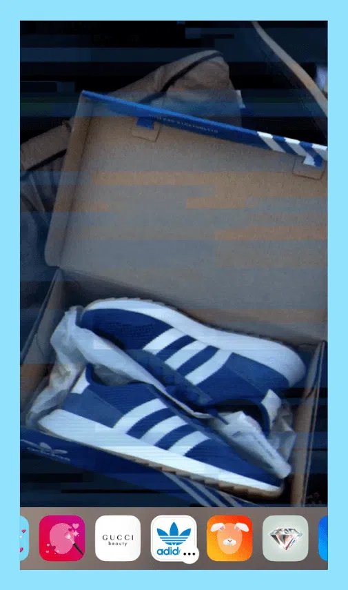 O filtro adidas adiciona um visual de fita vhs aos stories do instagram