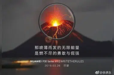 Huawei p30 ad volcano