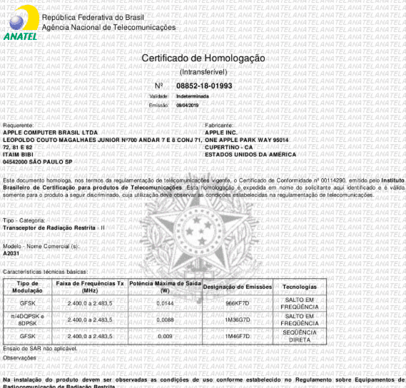 Sai a homologa  o da Anatel para os novos AirPods e Ipad Air - 7