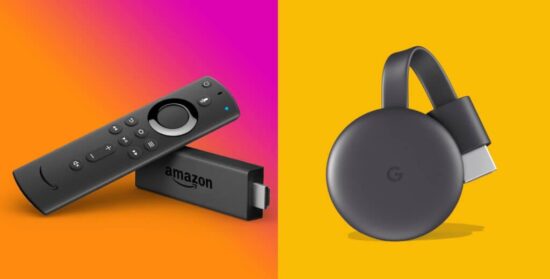 amazon fire tv google chromecast