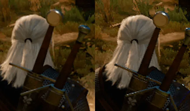 É muito destoante a diferença do efeito aplicado aos modelos, como no geralt em the witcher 3