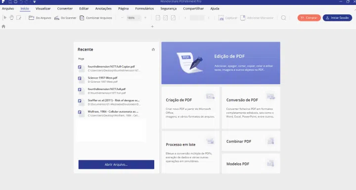 Edição de arquivos com o pdfelement é uma tarefa simples