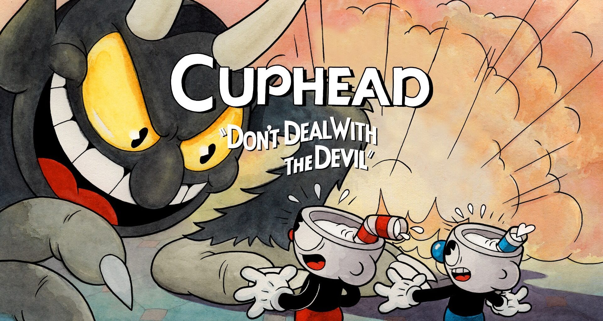 Cuphead 1920x1080 titled hero art