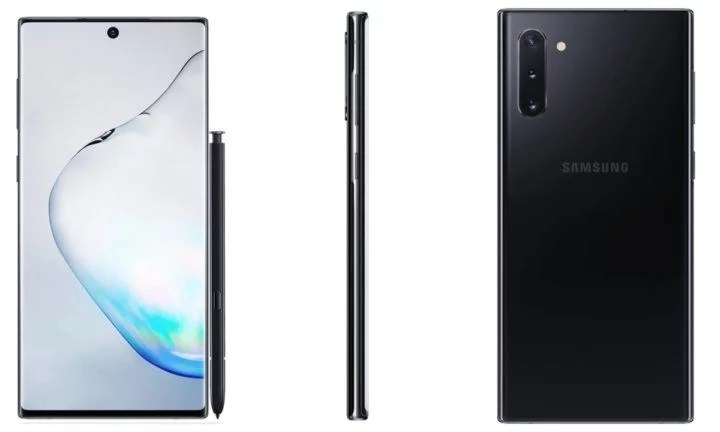 Os novos galaxy note 10 terão notch e três câmeras na traseira