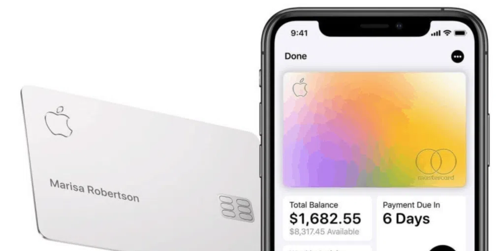 O apple card pode sofrer manchas ou riscos se entrar em contato com outros materiais