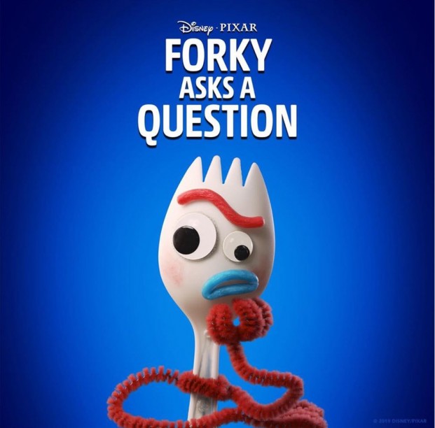 Forky, o novo personagem adorável de toy story! <3