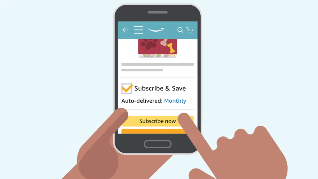 Subscribe & save é um serviço por assinatura de itens domésticos da amazon