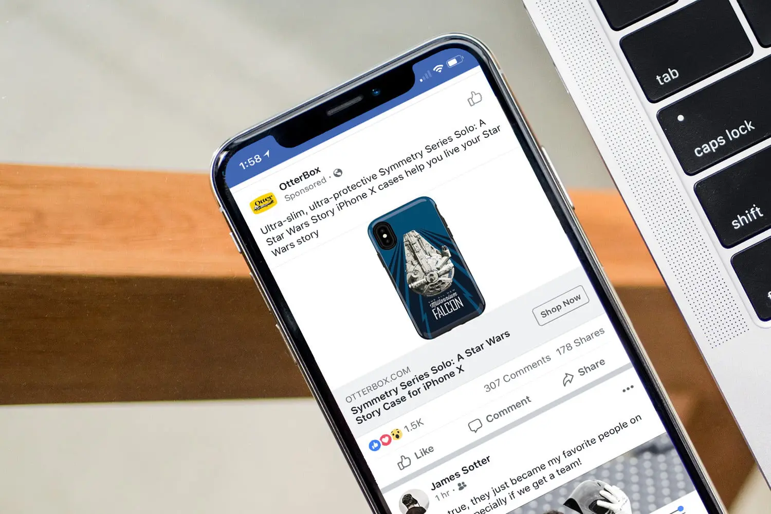 Facebook targeted ads iphone x