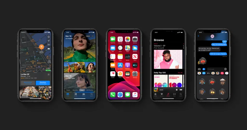 Ios 13 contempla iphones e ipod touches